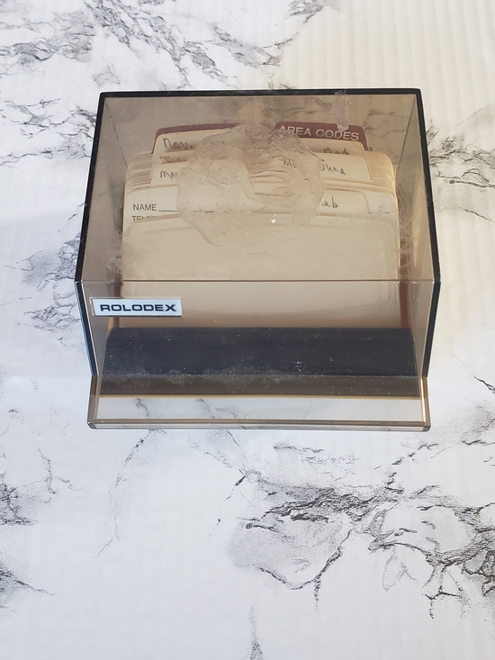 Rolodex Other - Rolodex Smoky Brown Plastic Index Card File - Rolodex. Vintage. Model5-300c
